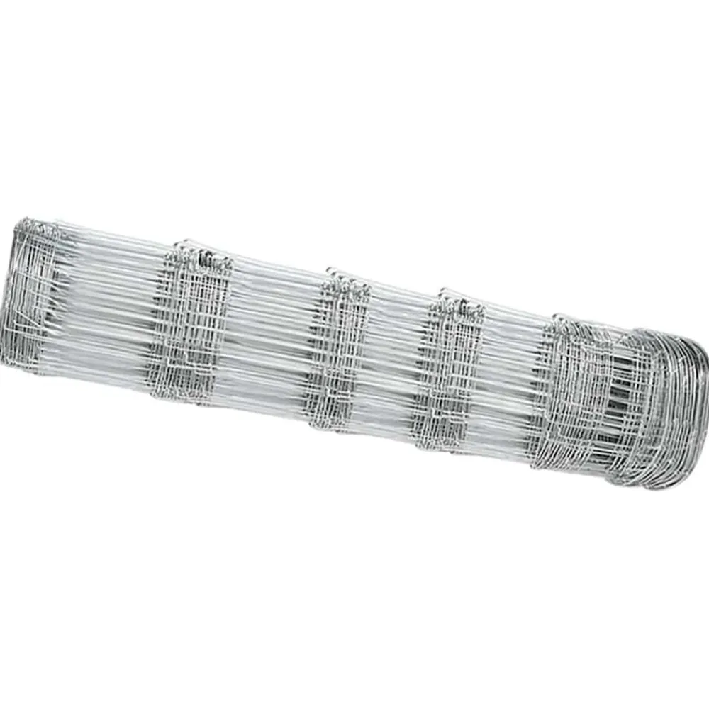 vidaXL Valla de campo Plateado 25 x 0,8 m Acero galvanizado Online