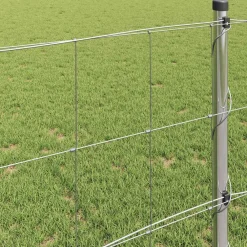 vidaXL Valla de campo Plateado 25 x 0,8 m Acero galvanizado Online
