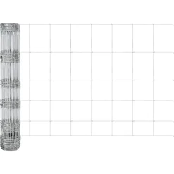 vidaXL Valla de campo Plateado 25 x 0,8 m Acero galvanizado Online