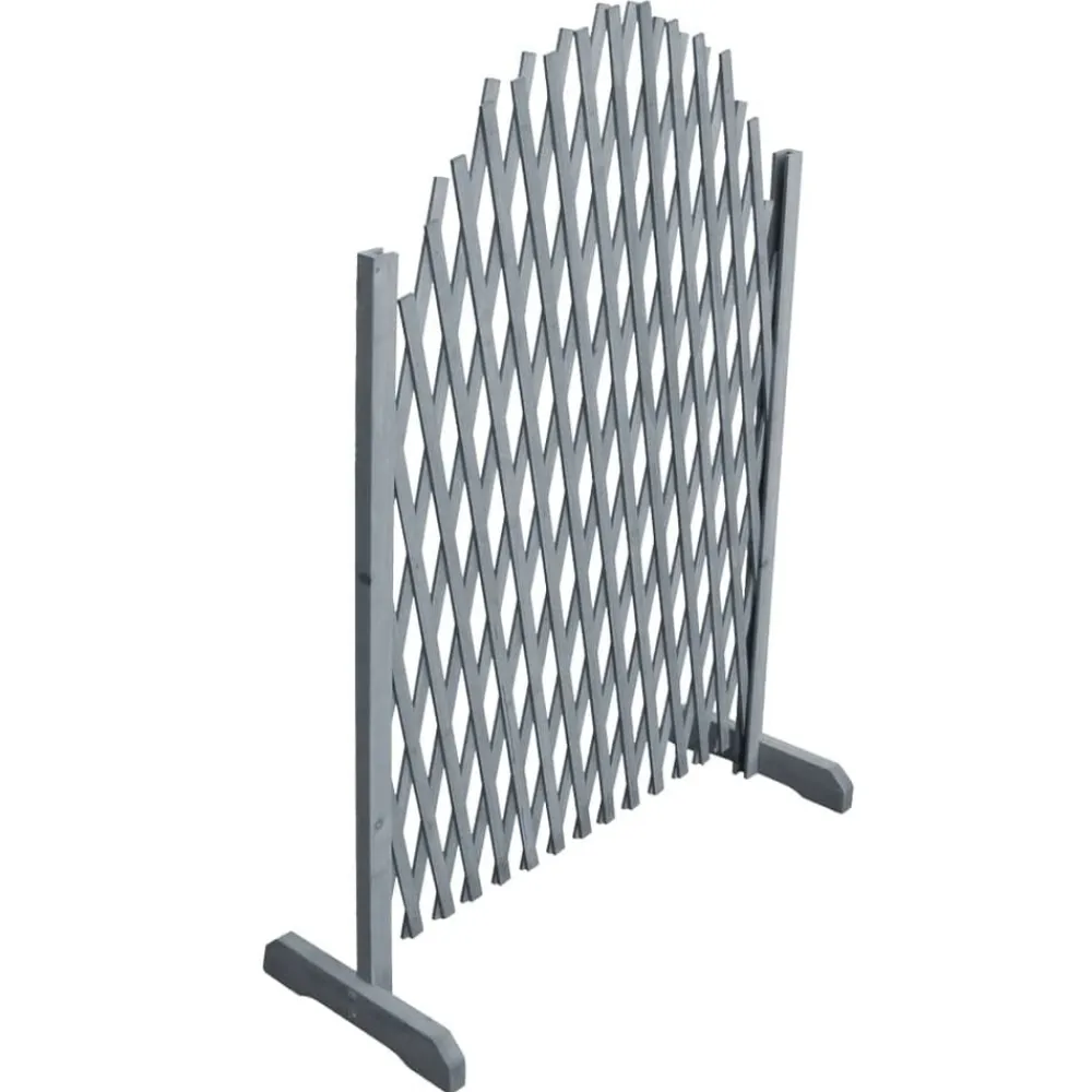 vidaXL Vallas De Jardín-Valla de enrejado de madera maciza de abeto 1,8x1 m