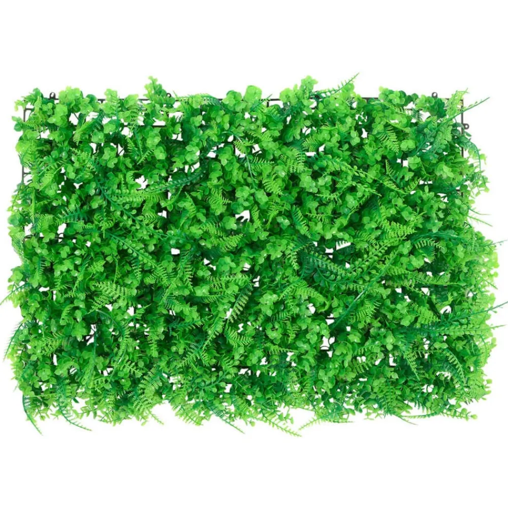 vidaXL Valla de hojas de helecho artificial 6 uds verde 40x60 cm