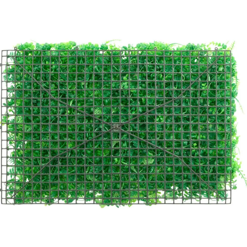 vidaXL Valla de hojas de helecho artificial 6 uds verde 40x60 cm