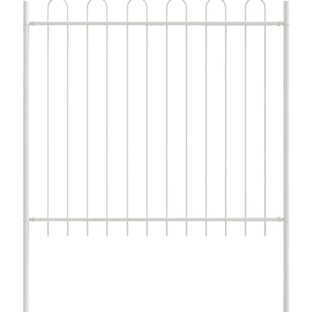 vidaXL Valla de Jardín 2 pcs 3,4 x 0,6 m Gris