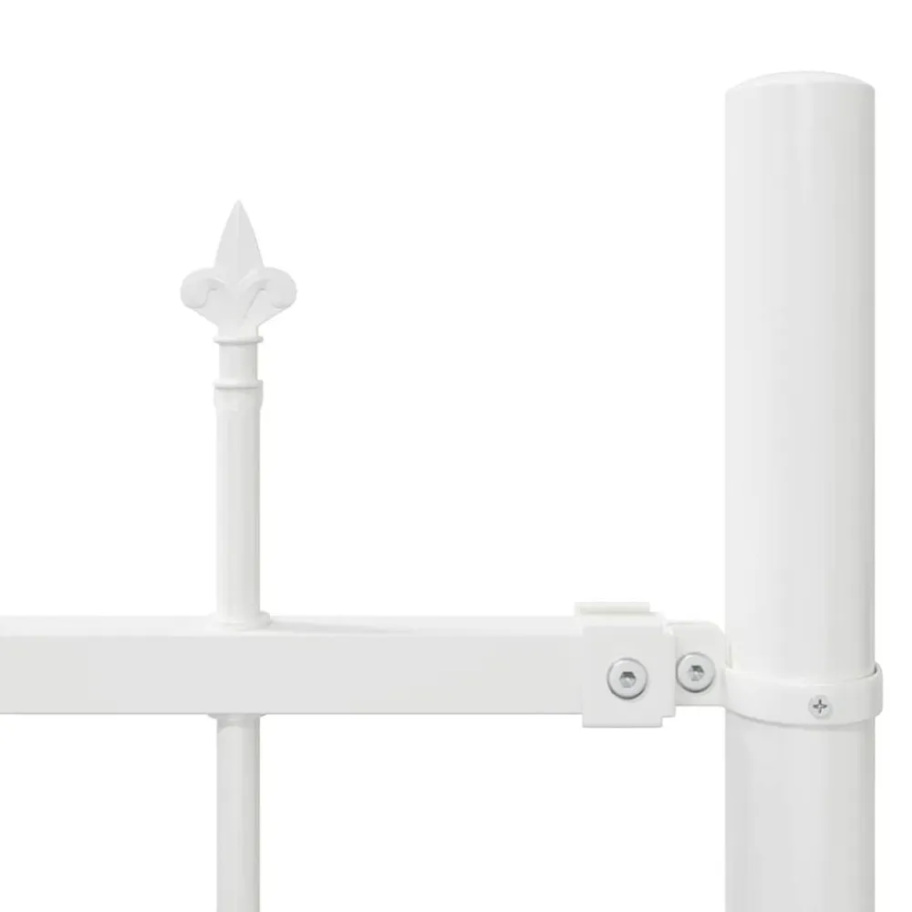 vidaXL Valla de Jardín 2 pcs 170 x 140 cm White Clearance