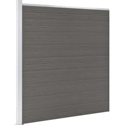 vidaXL Valla de jardín de WPC 175x186 cm Gris Best