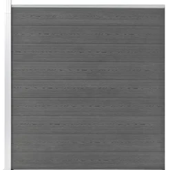 vidaXL Valla de jardín de WPC 175x186 cm Gris Best