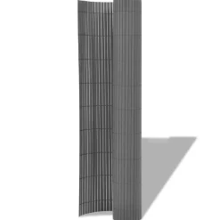 vidaXL Valla de jardín de doble cara 90x300 cm Gris Discount