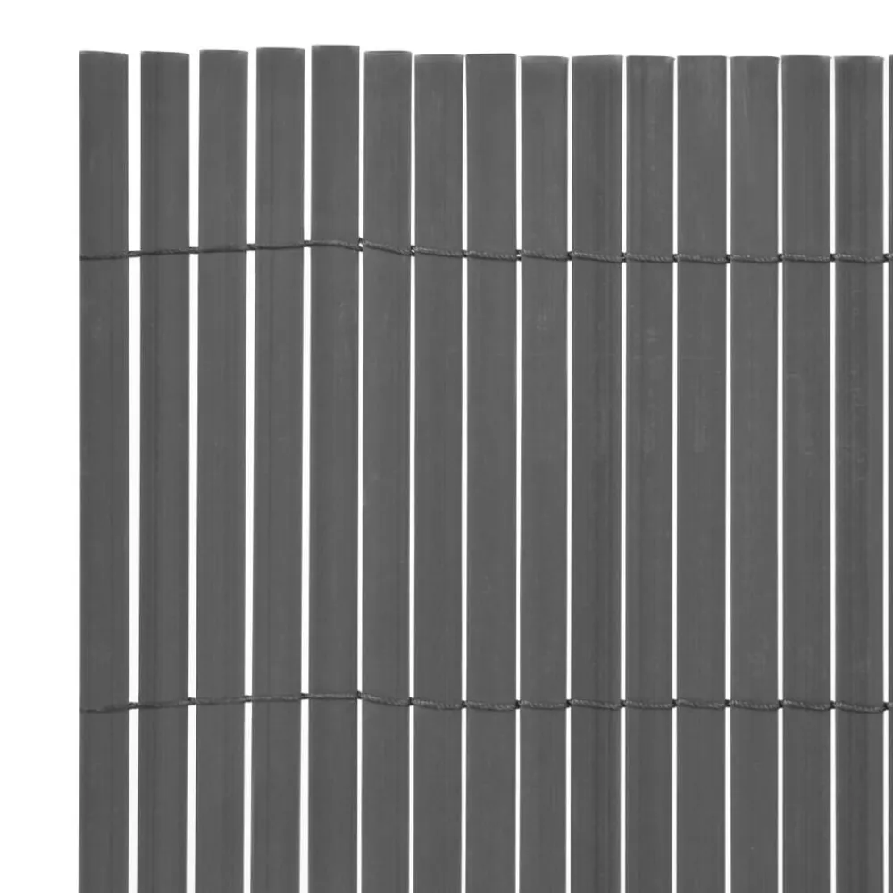 vidaXL Valla de jardín de doble cara 90x300 cm Gris Discount