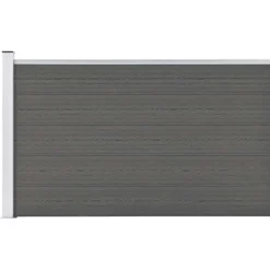 vidaXL Valla de jardín de WPC 175x105 cm Gris Clearance