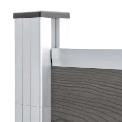 vidaXL Valla de jardín de WPC 175x105 cm Gris Clearance