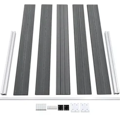 vidaXL Vallas De Jardín-Valla de jardín de WPC 353x106 cm