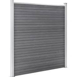 vidaXL Vallas De Jardín-Valla de jardín de WPC 1737x186 cm