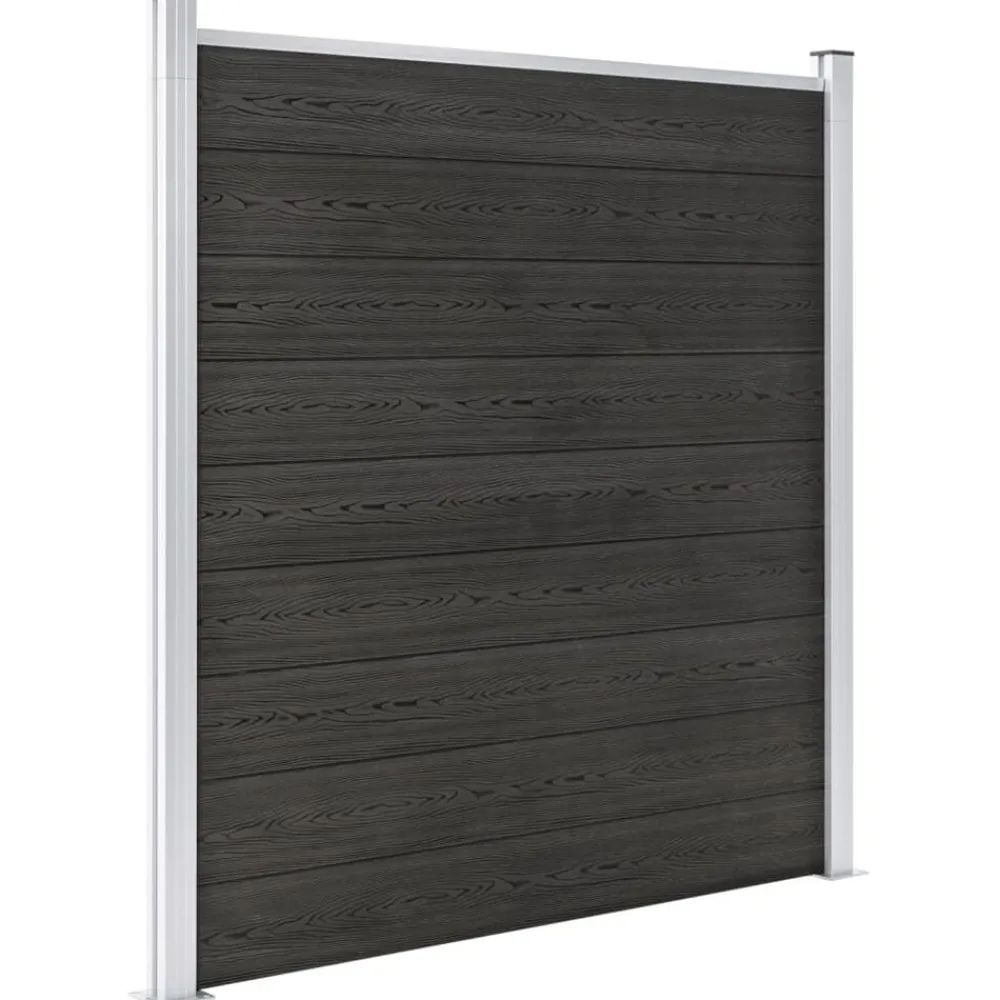 vidaXL Valla de jardín de WPC 180x186 cm Gris Hot