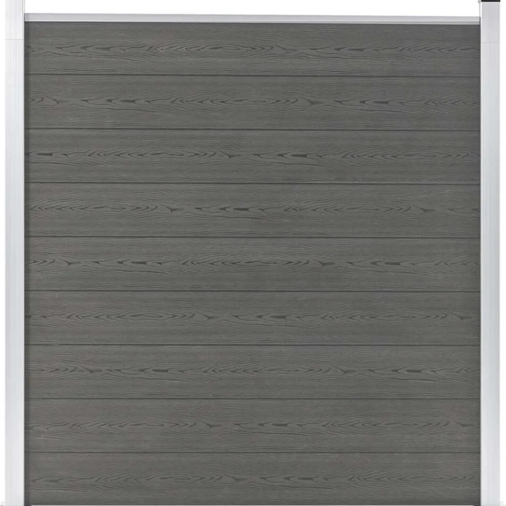 vidaXL Valla de jardín de WPC 180x186 cm Gris Hot