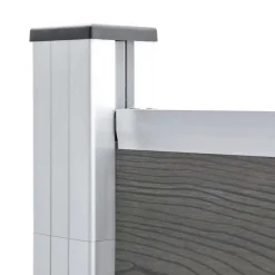 vidaXL Valla de jardín de WPC 180x186 cm Gris Hot