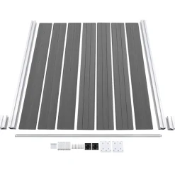 vidaXL Valla de jardín de WPC 180x186 cm Gris Hot