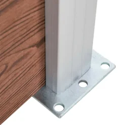 vidaXL Vallas De Jardín-Valla de jardín de WPC marrón 1391x186 cm