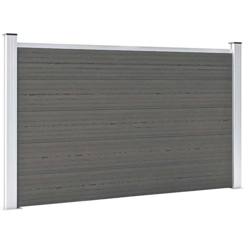 vidaXL Vallas De Jardín-Valla de jardín de WPC 180x105 cm