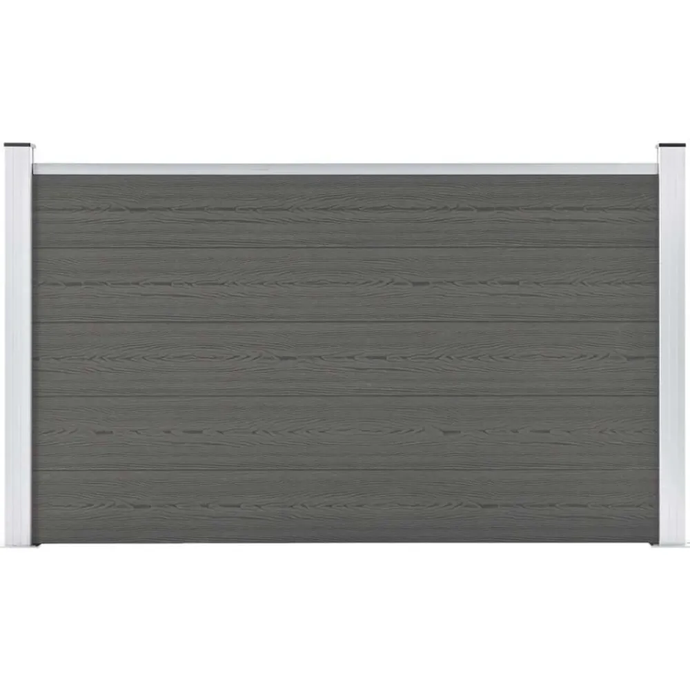 vidaXL Vallas De Jardín-Valla de jardín de WPC 180x105 cm