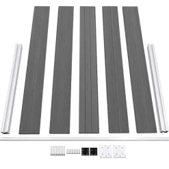 vidaXL Vallas De Jardín-Valla de jardín de WPC 180x105 cm