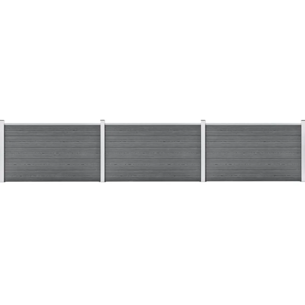 vidaXL Vallas De Jardín-Valla de jardín de WPC 526x106 cm