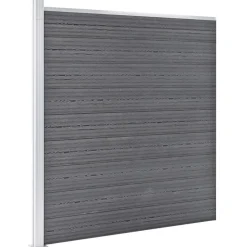 vidaXL Valla de jardín de WPC 353x186 cm Gris Best