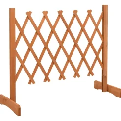vidaXL Valla de jardín enrejada madera maciza abeto 120x60 cm Naranja