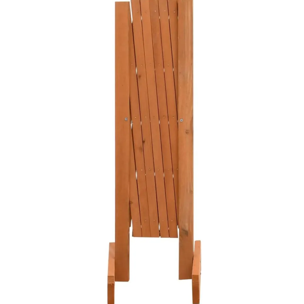 vidaXL Valla de jardín enrejada madera maciza abeto 120x60 cm Naranja