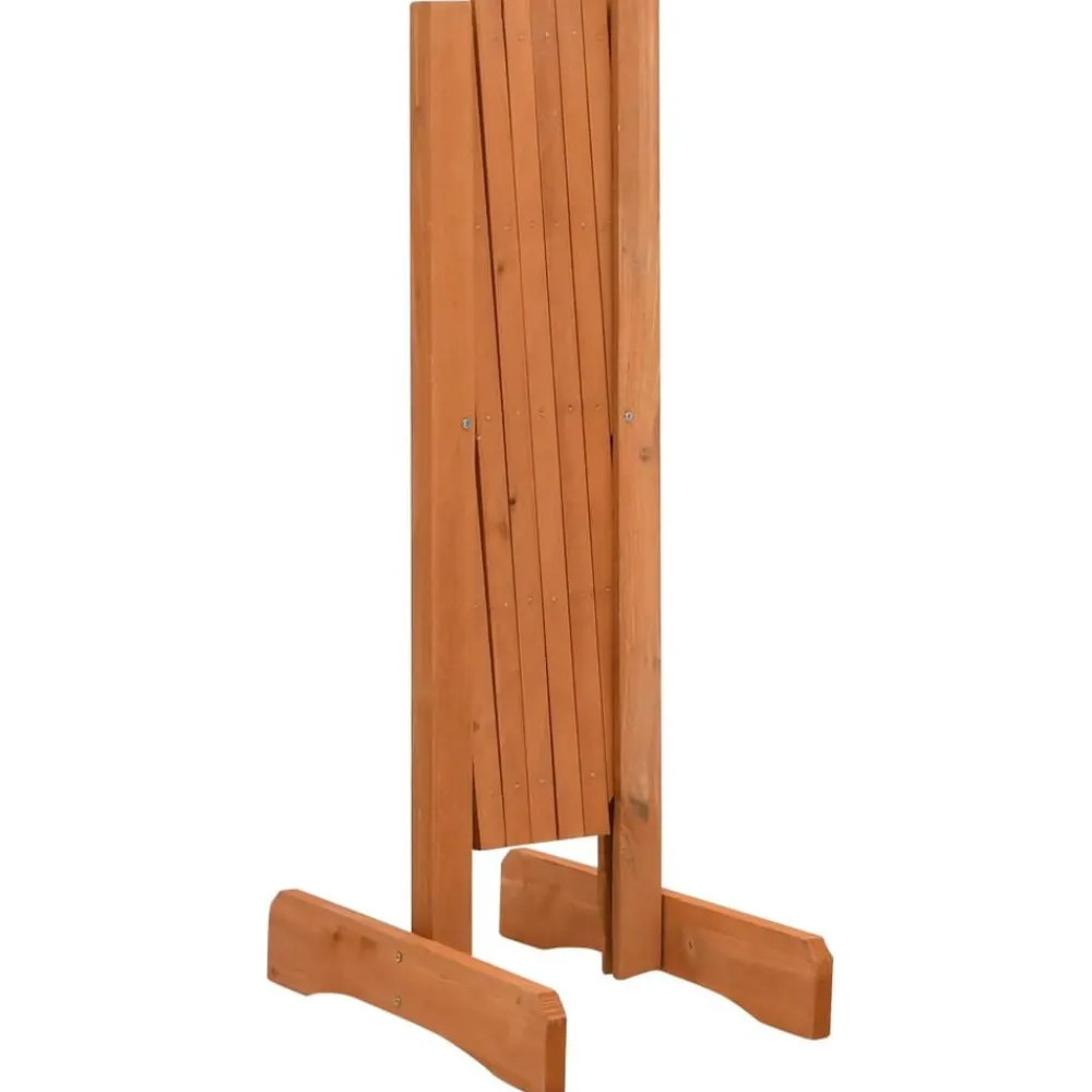 vidaXL Valla de jardín enrejada madera maciza abeto 120x60 cm Naranja
