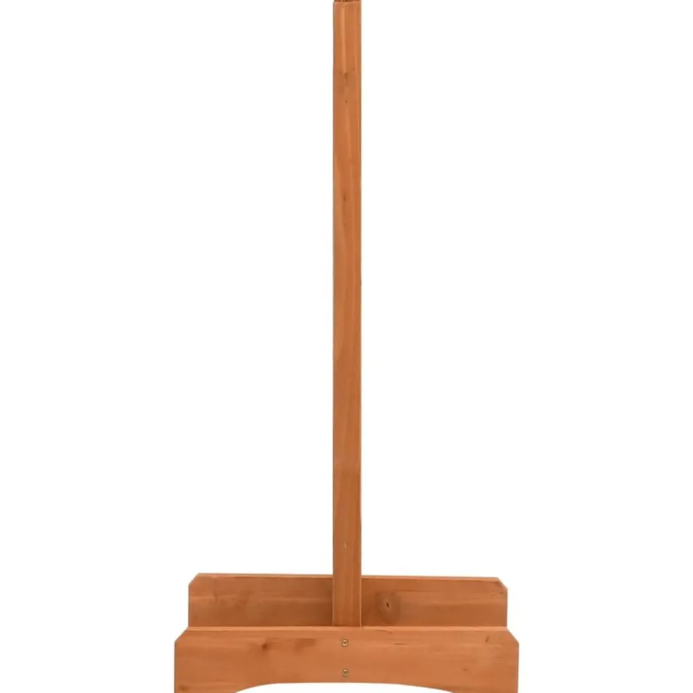 vidaXL Valla de jardín enrejada madera maciza abeto 120x60 cm Naranja