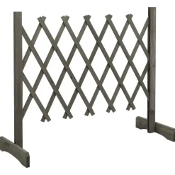vidaXL Vallas De Jardín-Valla de jardín enrejado madera maciza de abeto 120x60 cm