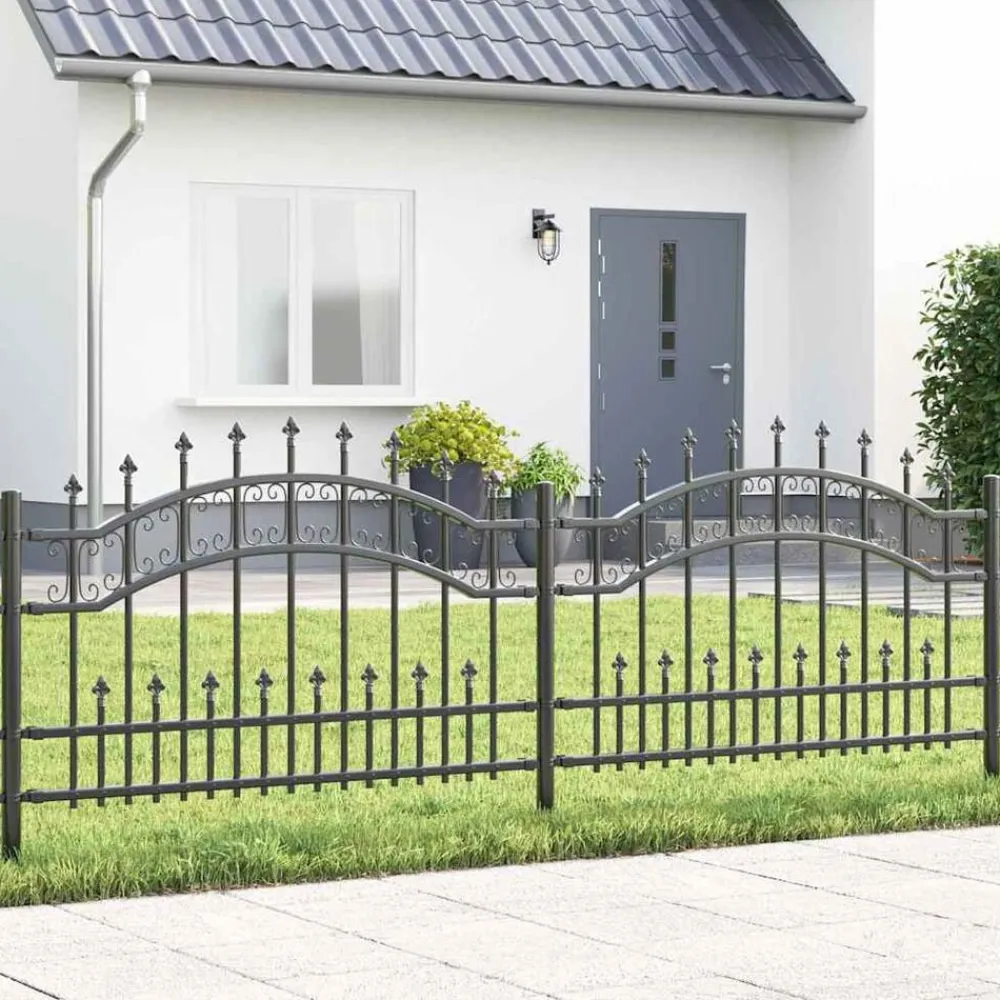 vidaXL Valla de Jardín Kampen 240 x 118 cm Gris Online