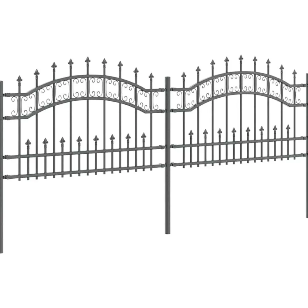 vidaXL Valla de Jardín Kampen 240 x 118 cm Gris Online