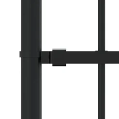 vidaXL Vallas De Jardín-Valla de jardín Woerden con punta de lanza negra, 240x75 cm, acero