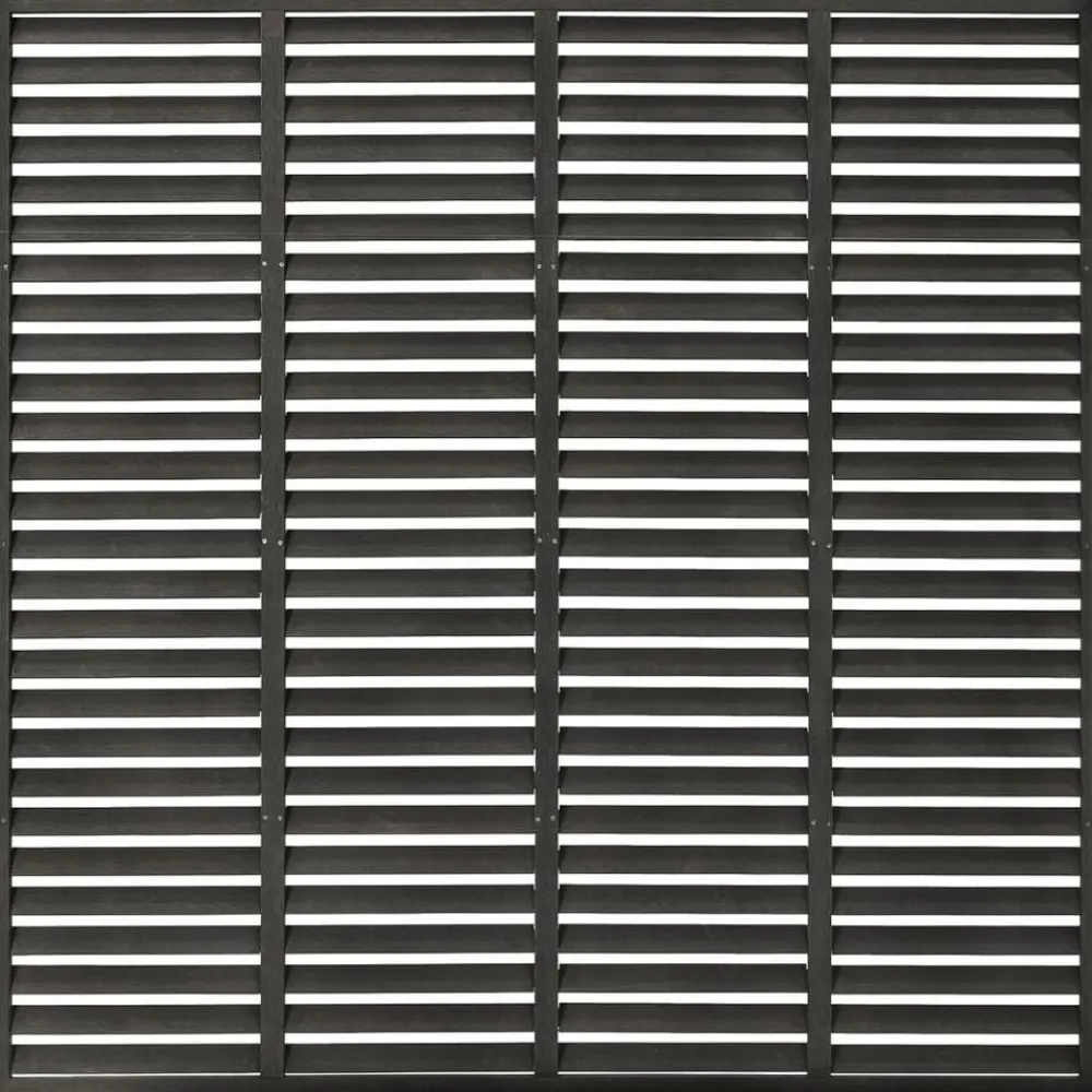 vidaXL Valla de lamas WPC 180x180 cm Gris oscuro Discount