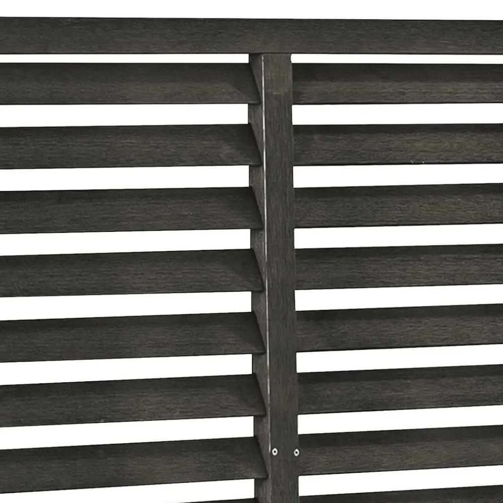 vidaXL Valla de lamas WPC 180x180 cm Gris oscuro Discount