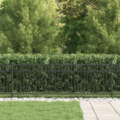 vidaXL Vallas De Jardín-Valla de Púas Baarlo Negro 200 x 110 cm