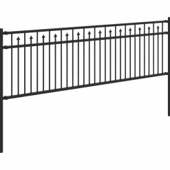 vidaXL Vallas De Jardín-Valla de Púas Baarlo Negro 200 x 110 cm