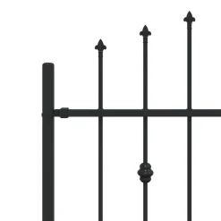 vidaXL Valla de Piquete Asten Negro 200 x 130 cm Sale