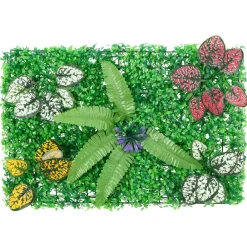 vidaXL Jardín-Valla de plantas artificiales 6 uds verde 40x60 cm
