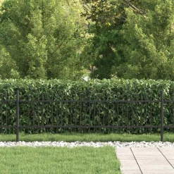 vidaXL Valla en Arco de Púas Dronten Negro 200 x 130 cm New