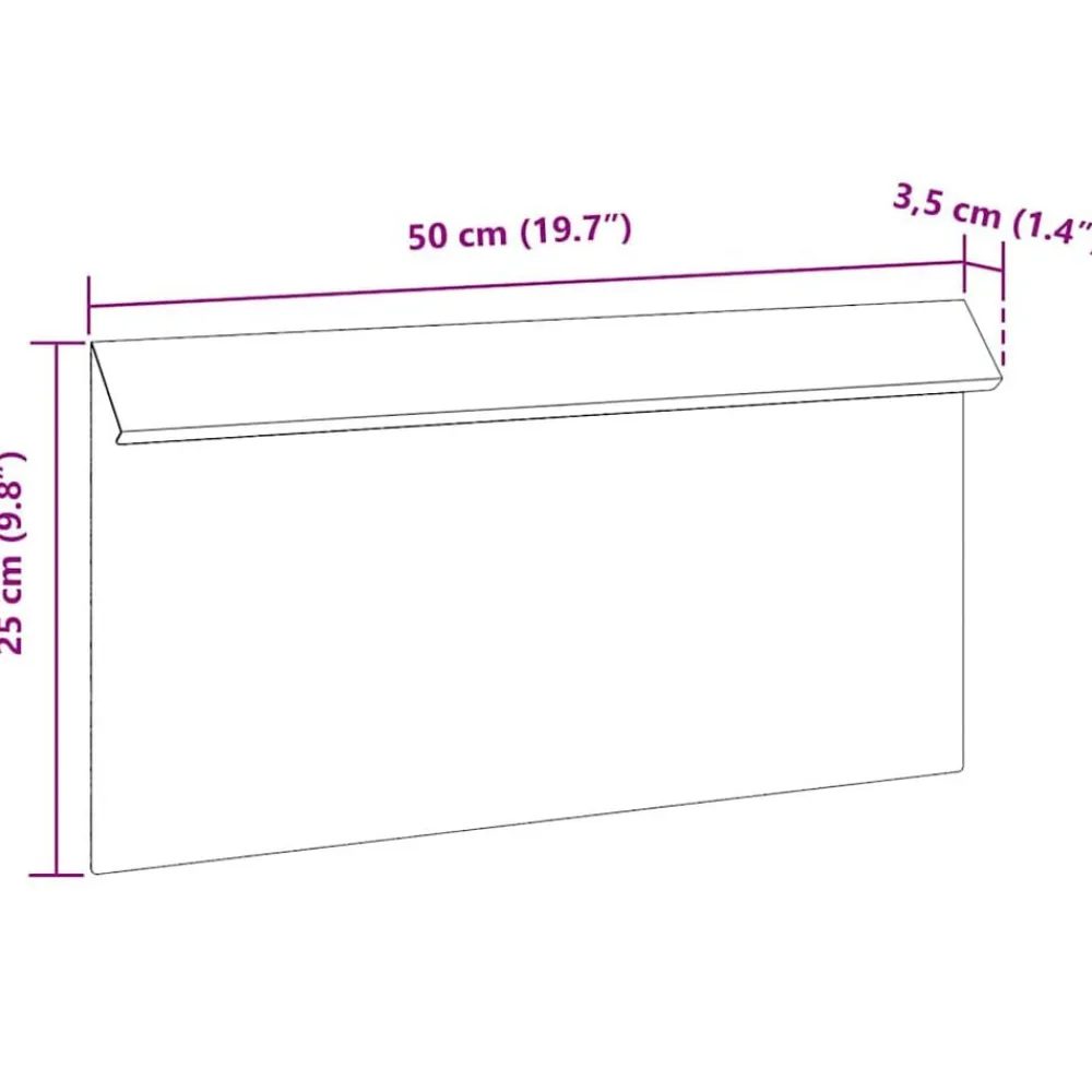vidaXL Valla para caracoles Oxidado 50 x 3,5 x 25 cm Clearance