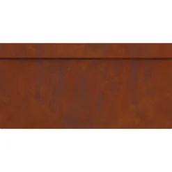 vidaXL Valla para caracoles Oxidado 50 x 3,5 x 25 cm Clearance