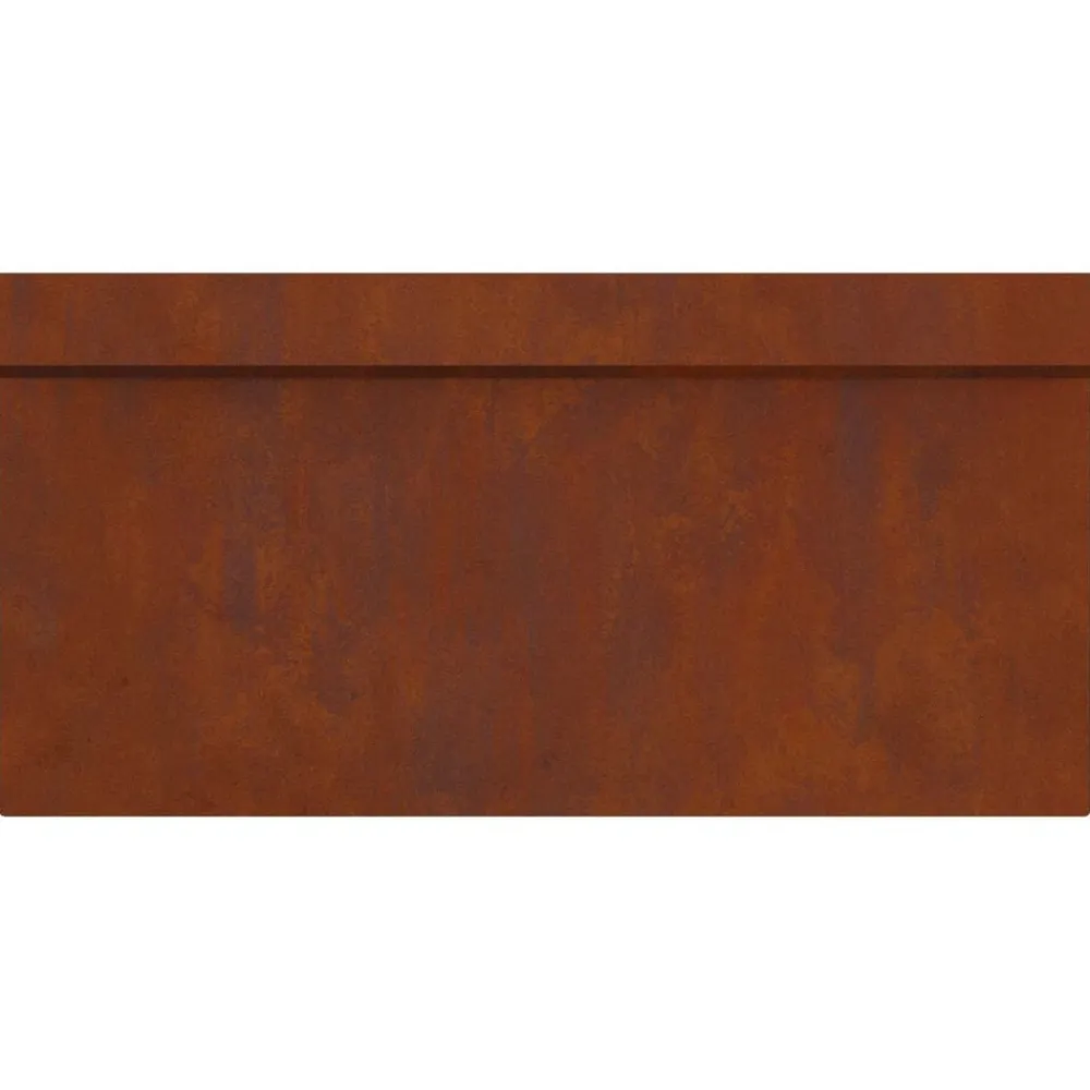 vidaXL Valla para caracoles Oxidado 50 x 3,5 x 25 cm Clearance