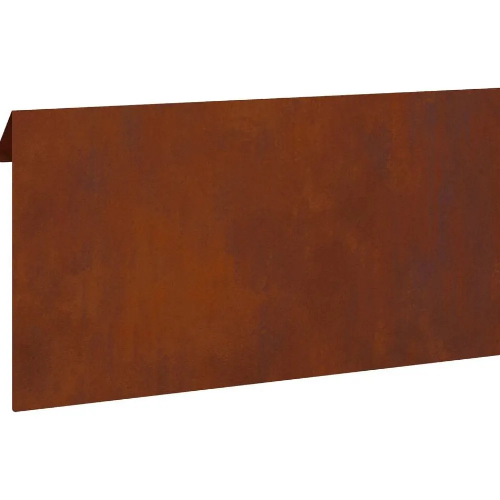 vidaXL Valla para caracoles Oxidado 50 x 3,5 x 25 cm Clearance