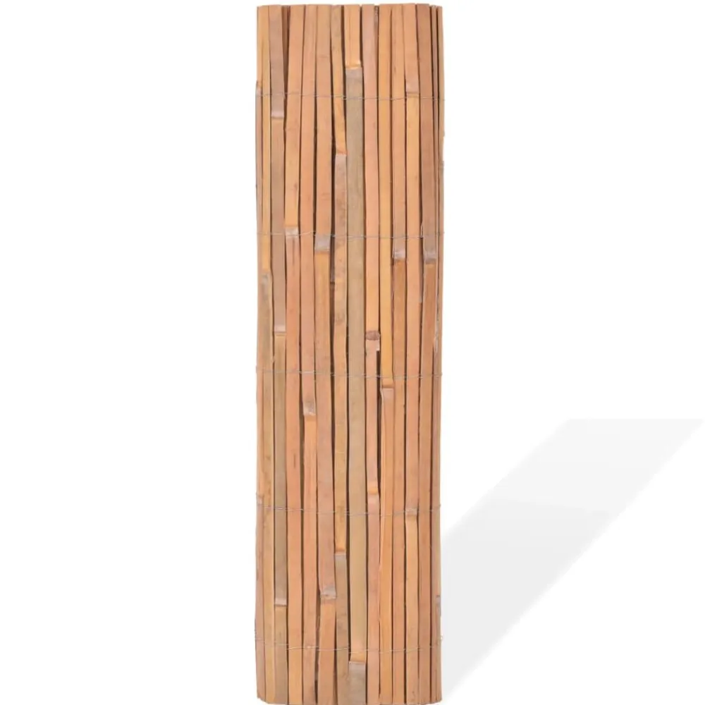 vidaXL Vallas de bambú 2 unidades 100x400 cm Clearance