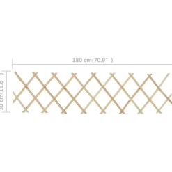 vidaXL Vallas De Jardín-Vallas enrejadas 5 uds madera de abeto 180x30 cm