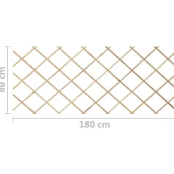 vidaXL Vallas enrejado 5 uds madera maciza de abeto 180x80 cm Marrón Best
