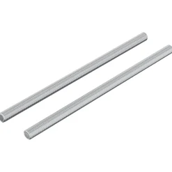 vidaXL Accesorios De Bricolaje-Varilla Roscada 2 pcs Plateado 6 x 120 mm Acero