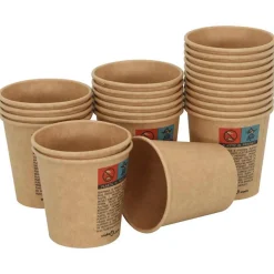 vidaXL Vasos de café de papel con tapa 1000 uds 4oz 100ml Outlet